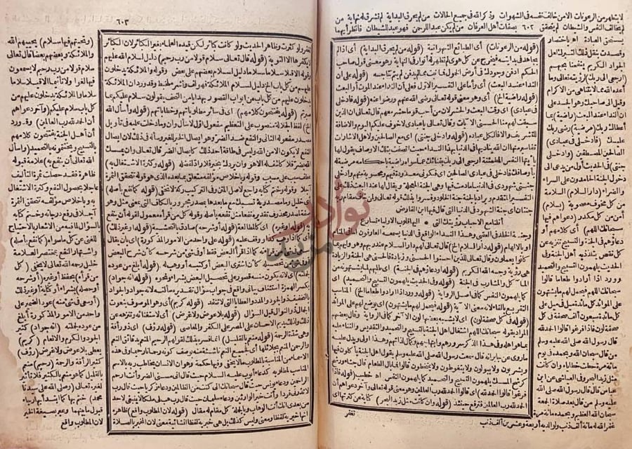 صفحة داخلية كتاب بلغة السالك لاقرب المسالك على الشرح