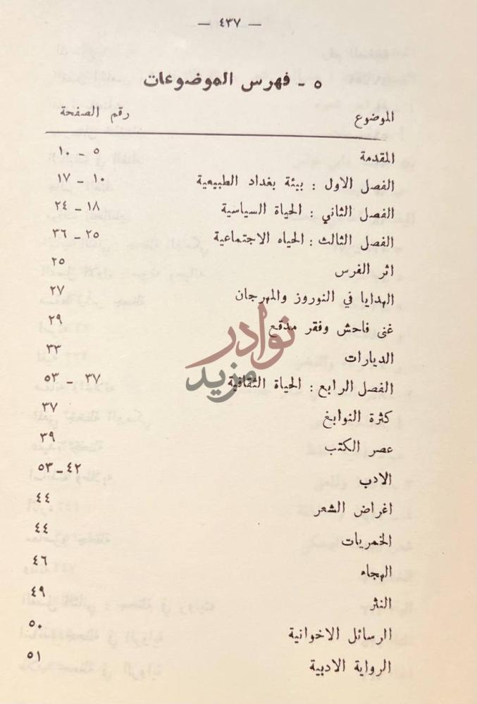 فهرس كتاب جحظة البرمكي هـ فهرس الموضوعات
