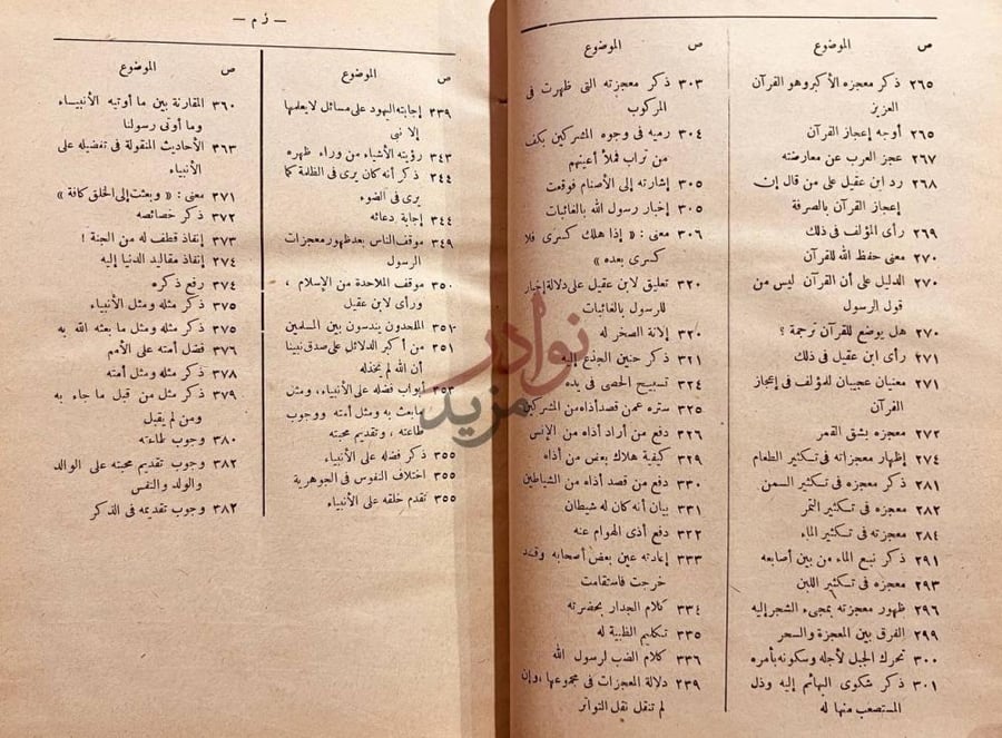 فهرس كتاب الوفا باحوال المصطفى مجلد واحد الموضوع