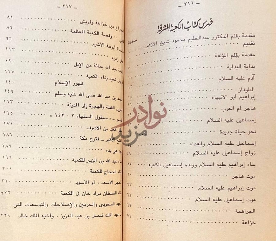 فهرس كتاب الكعبة المشرفة فهرس كتاب الكعبة