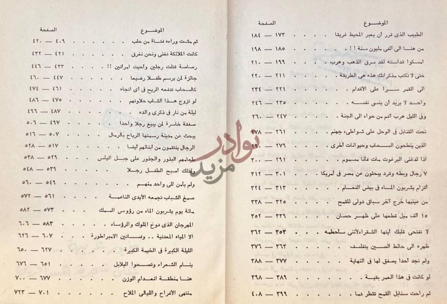 فهرس كتاب اعجب الرحلات في التاريخ الموضوع