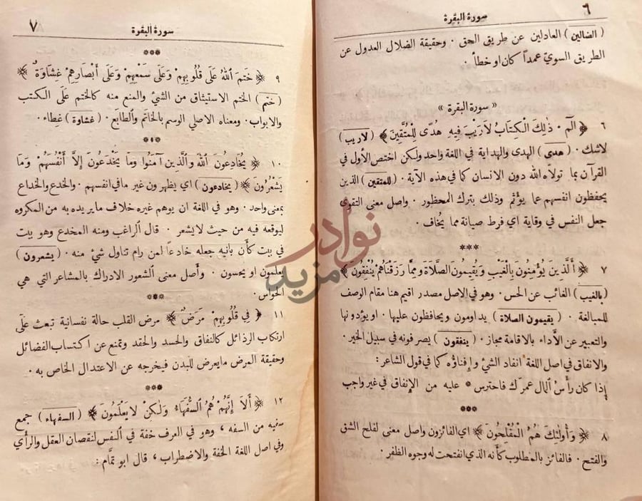 صفحة داخلية كتاب حسن البيان في تفسير مفردات من القران
