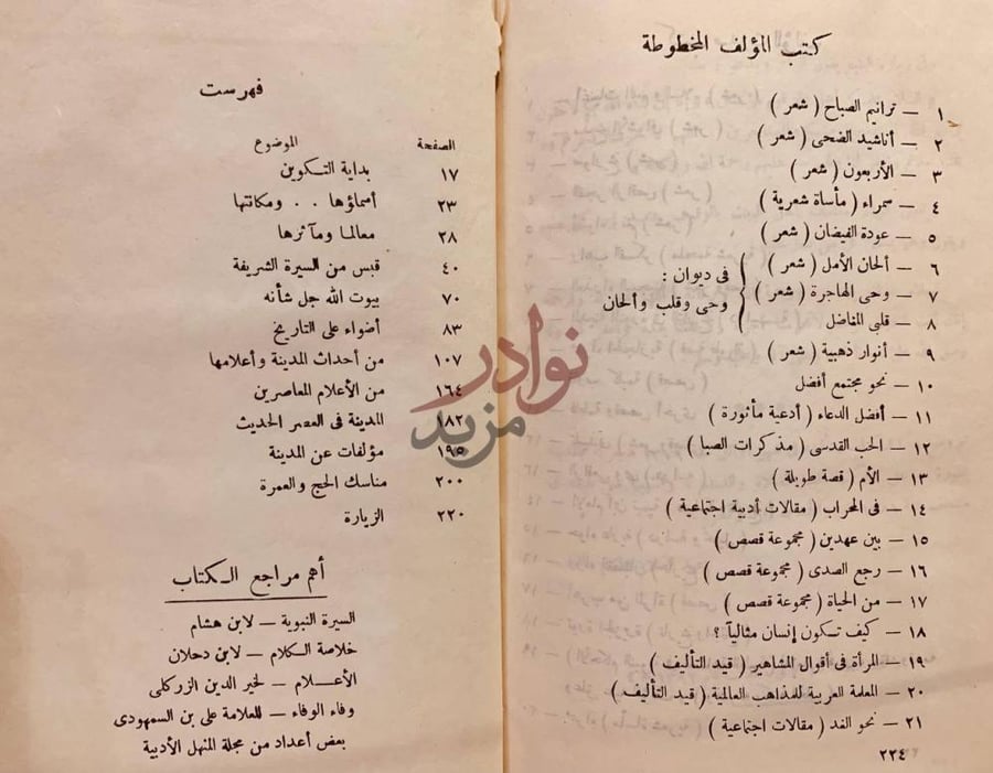 فهرس كتاب المدينة المنورة في التاريخ فهرست