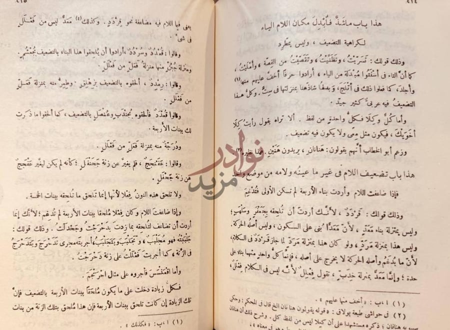 صفحة داخلية كتاب كتاب سيبويه هذا باب ما شأنه