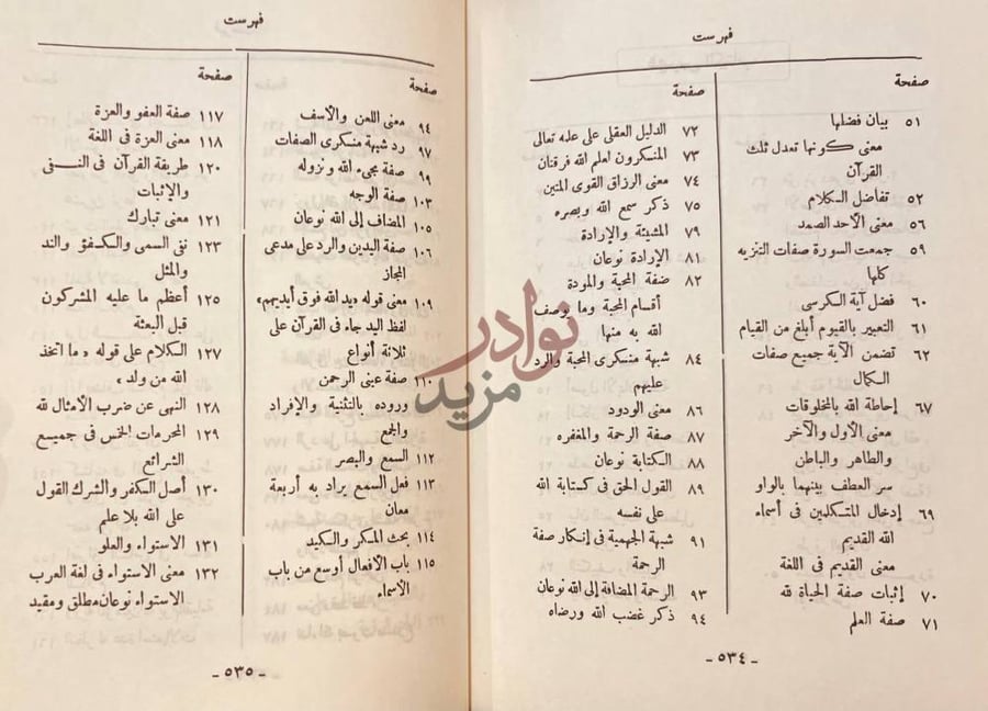 فهرس كتاب الروضة الندية شرح العقيدة الواسطية فهرس
