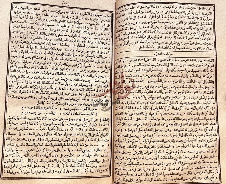 صفحة داخلية كتاب نزهة المجالس ومنتخب النفائس باب الحكمة