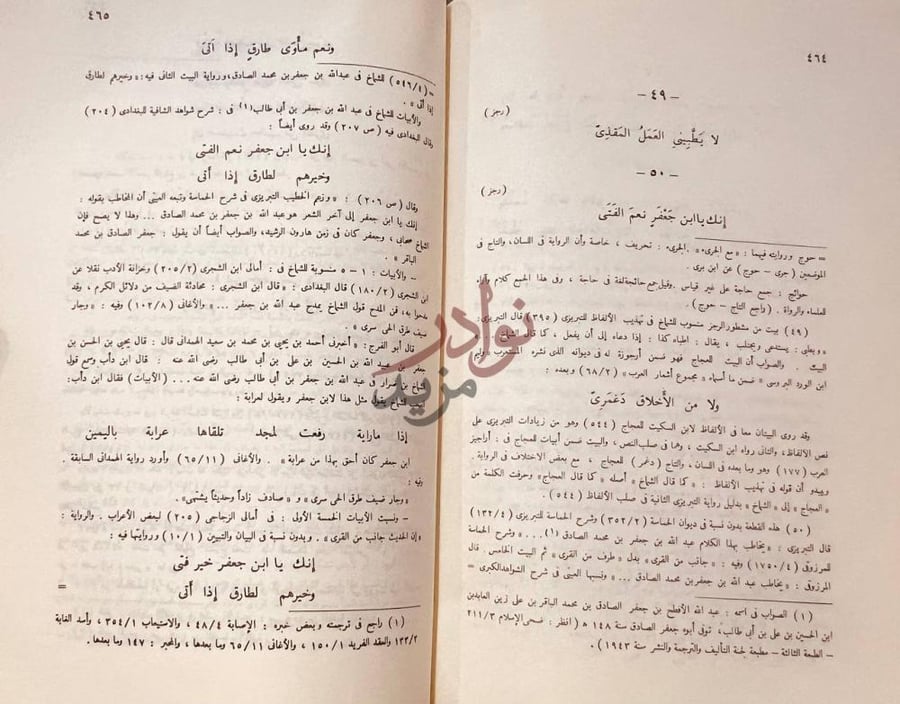 صفحة داخلية كتاب ديوان الشماخ بن ضرار الذبياني