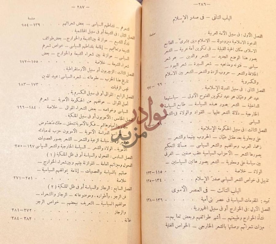 فهرس كتاب تاريخ الشعر السياسى الفهرس