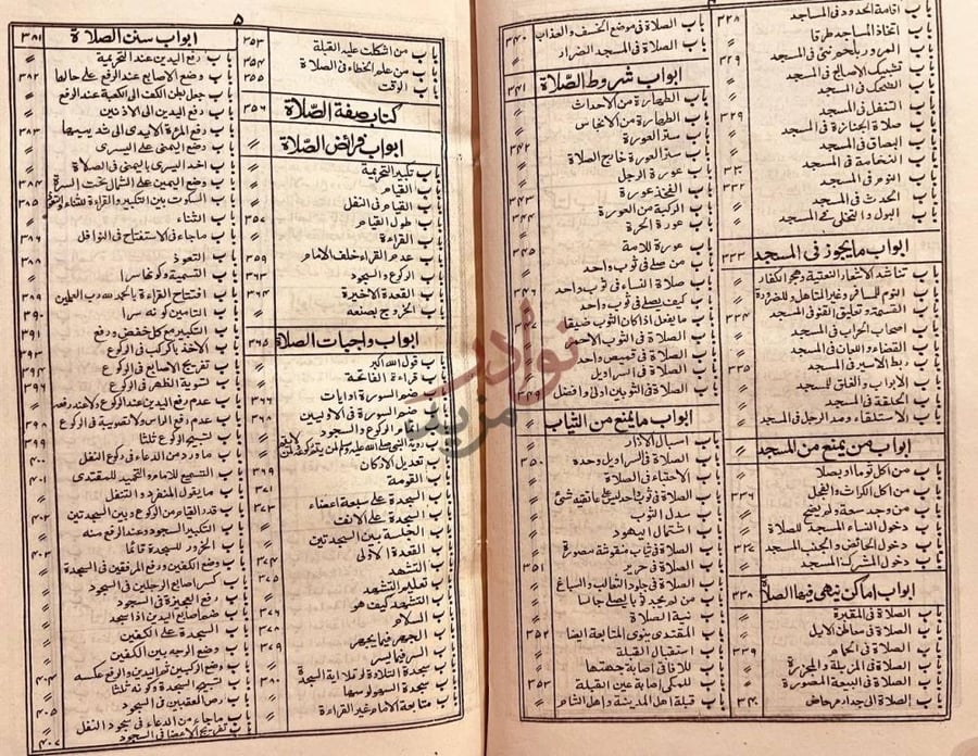 فهرس كتاب جامع الرضوي او صحيح البهاري