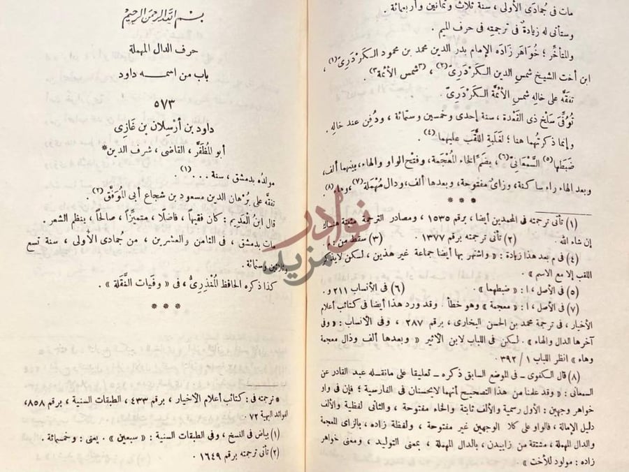 صفحة داخلية كتاب الجواهر المضية في طبقات الحنفية