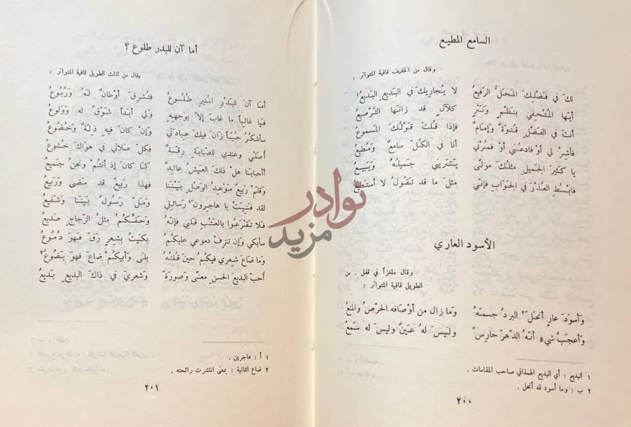 صفحة داخلية كتاب ديوان بهاء الدين زهير السامع المطيع