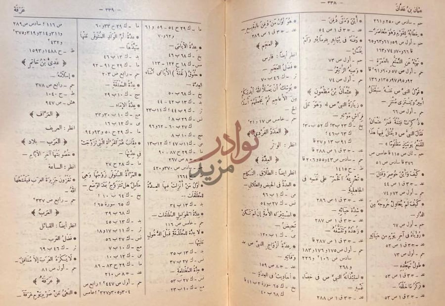 كشاف كتاب مفتاح كنوز السنة عمران بن عطان