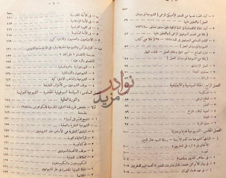فهرس كتاب الشيوعية على حقيقتها