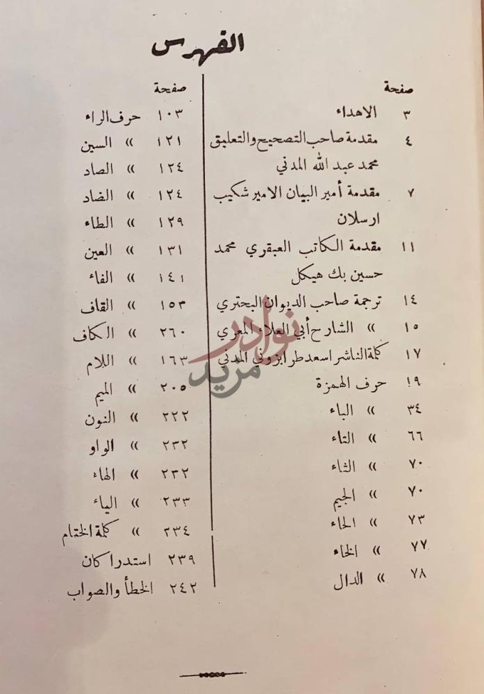 فهرس كتاب عبث الوليد الفهرس