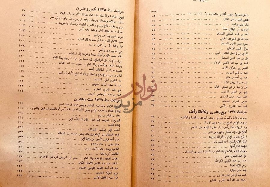 فهرس كتاب ائمة اليمن بالقرن الرابع عشر للهجرة سيرة الشهيد