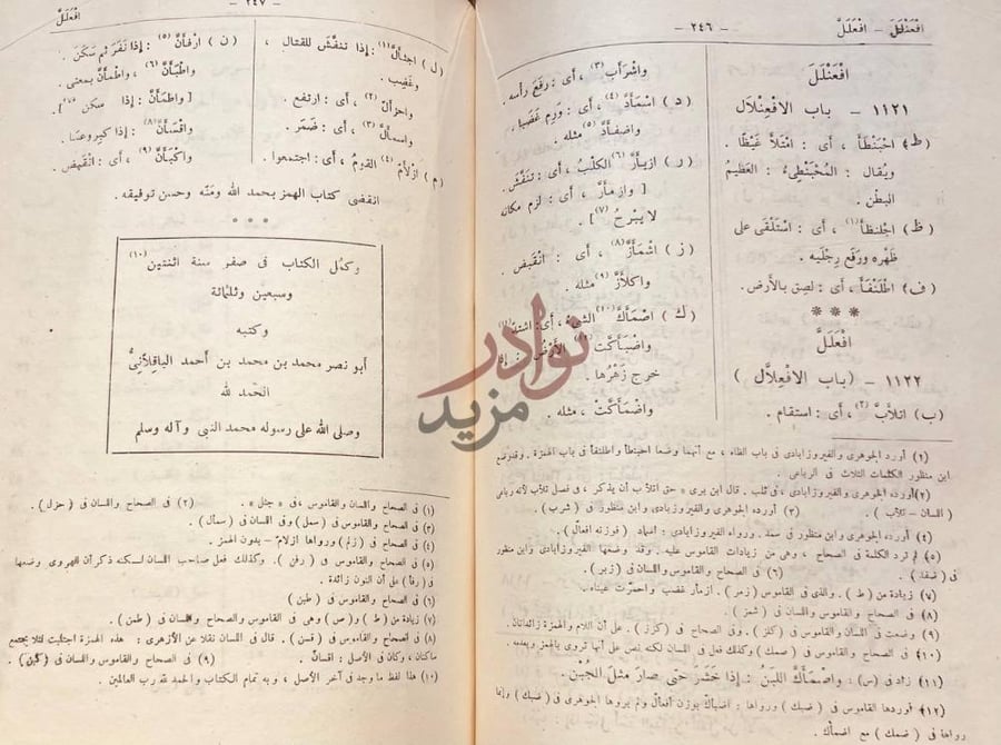 خاتمة كتاب ديوان الادب انقضى كتاب الهمز