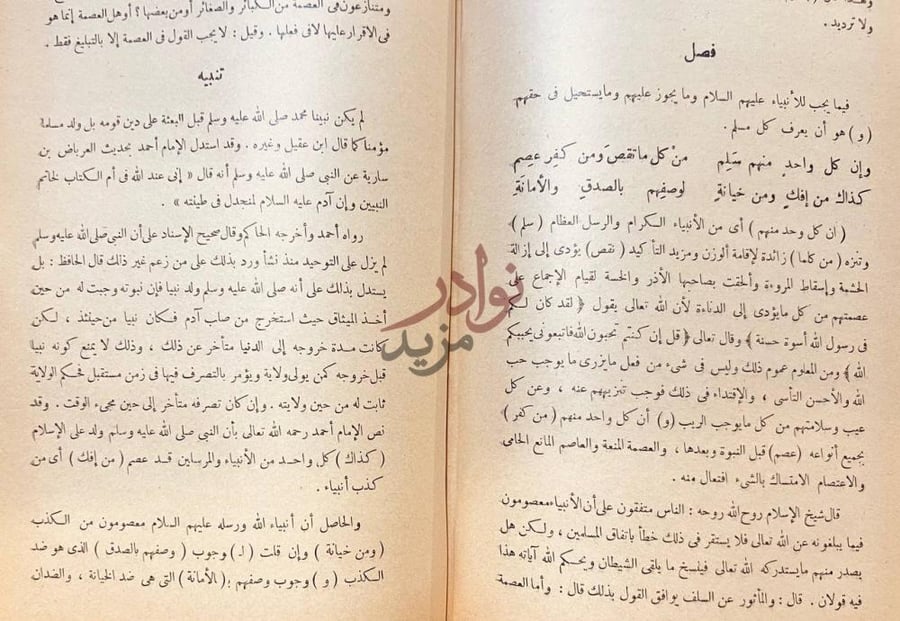 صفحة داخلية كتاب مختصر لوامع الانوار البهية وسواطع الاسرار