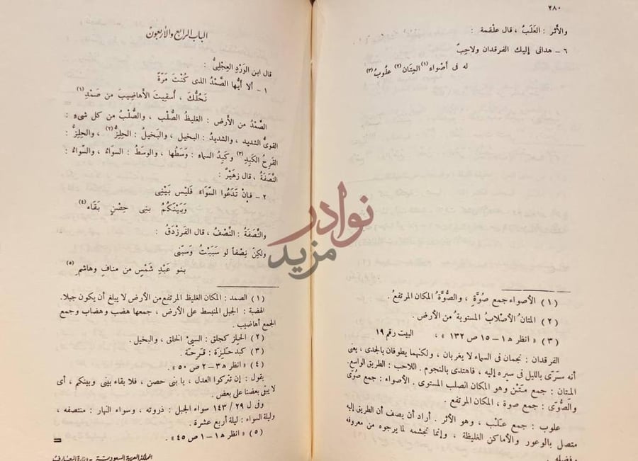 فصل كتاب المسلسل في غريب لغة العرب الباب الرابع