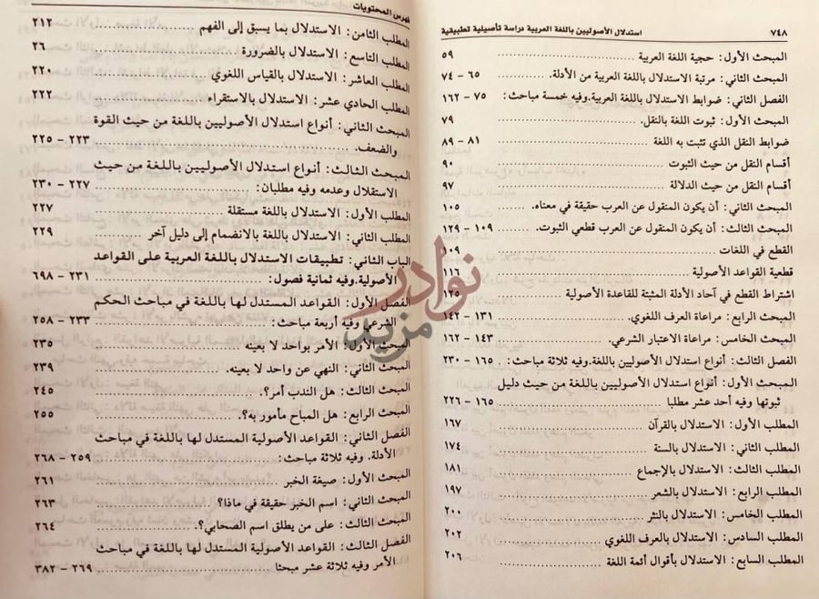 فهرس كتاب استدلال الاصوليين باللغة العربية فهرس المحتويات