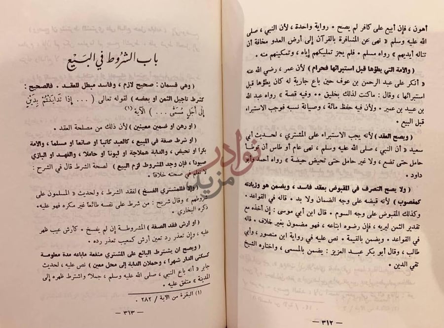 صفحة داخلية كتاب منار السبيل في شرح الدليل