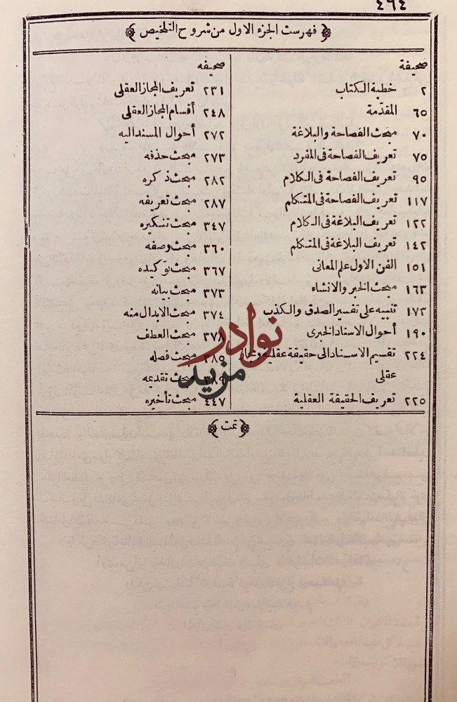 شرح تلخيص المفتاح من مختصر التفتازاني على تلخيص المفتاح 4/1(شروح التلخيص)تجليد اركان