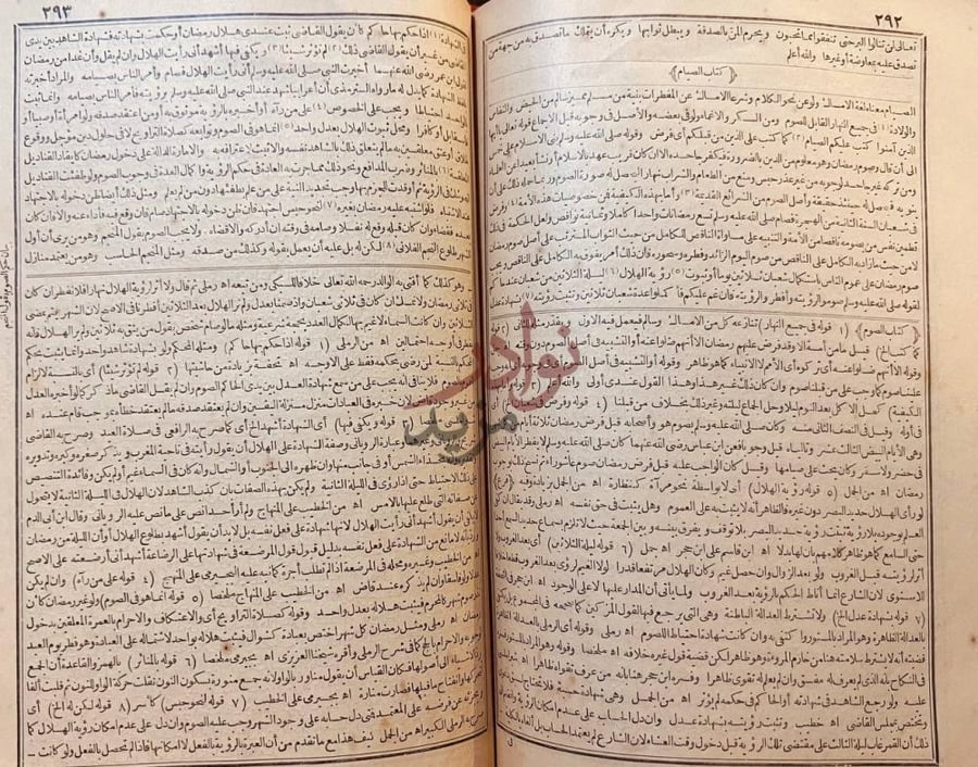 صفحة داخلية كتاب روضة المحتاجين لمعرفة قواعد الدين