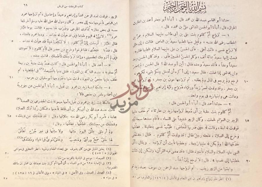 صفحة داخلية كتاب نوادر المخطوطات كتاب المردفات