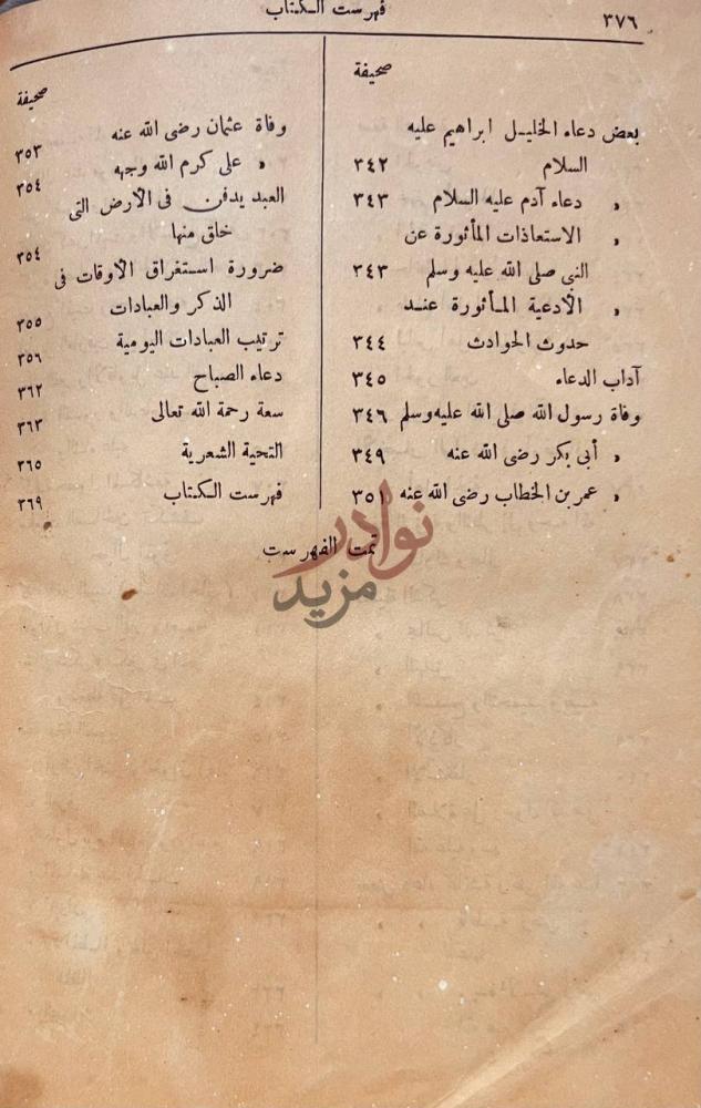 فهرس كتاب طب القلوب او صفوة احياء علوم الدين الامام الغزالي