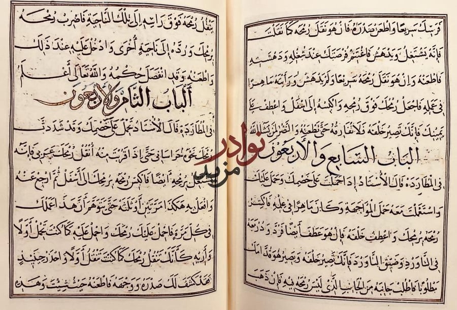 صورة مخطوط بنود الصحابة في الغزو والجهاد