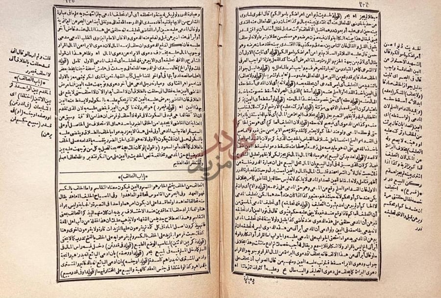 صفحة داخلية كتاب حاشية ابن عابدين ردالمحتار على الدر المختار