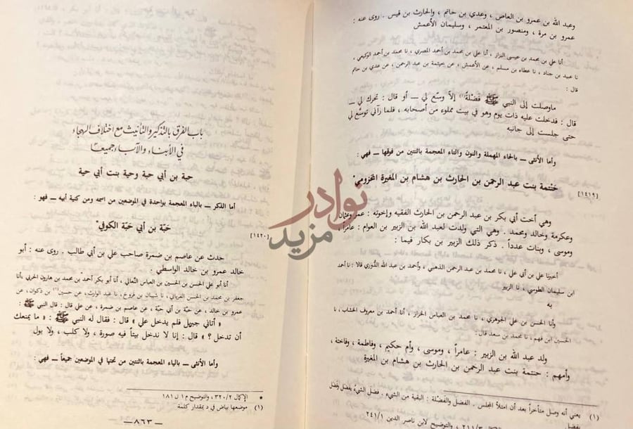 صفحة داخلية كتاب تلخيص المتشابه في الرسم وحماية ما اشكل منه
