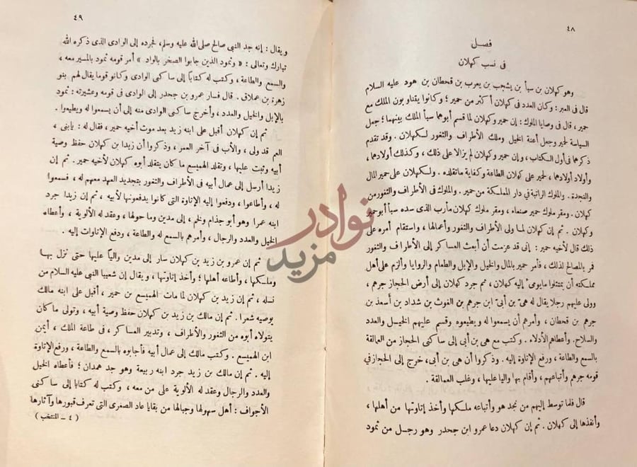 صفحة داخلية كتاب المنتخب في ذكر قبائل العرب