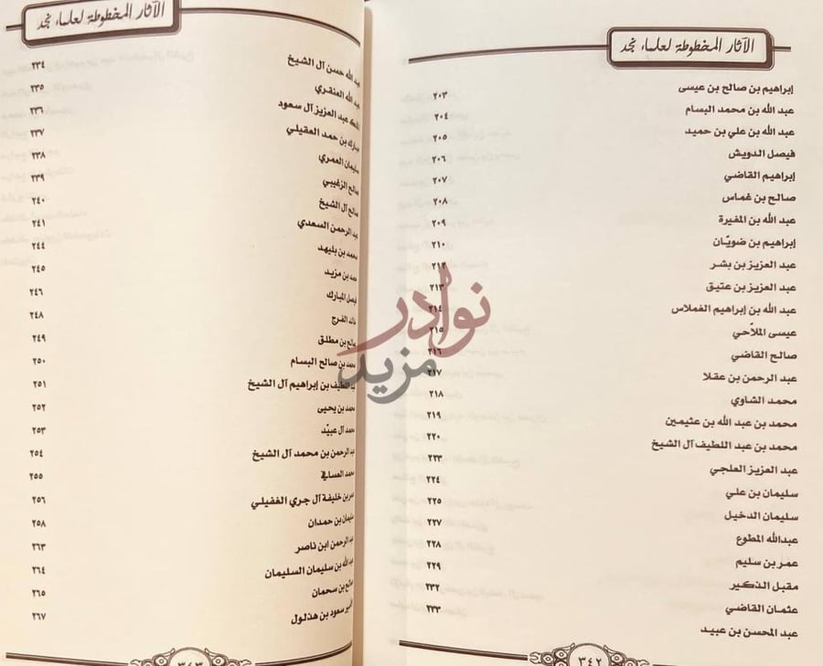 فهرس كتاب الاثار المخطوطة لعلماء نجد دليل مختصر لاثار