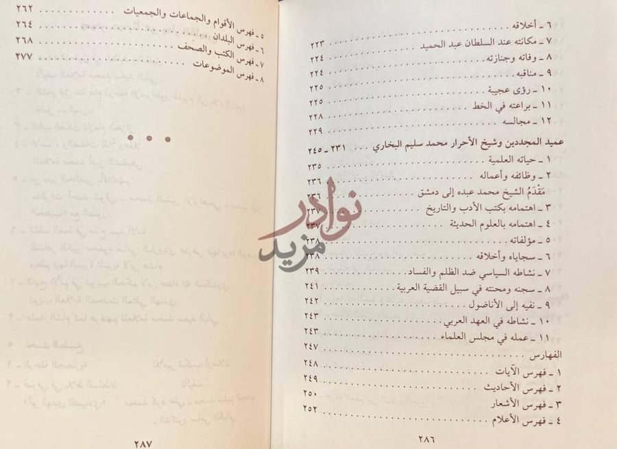 فهرس كتاب علماء الشام كماعرفتهم