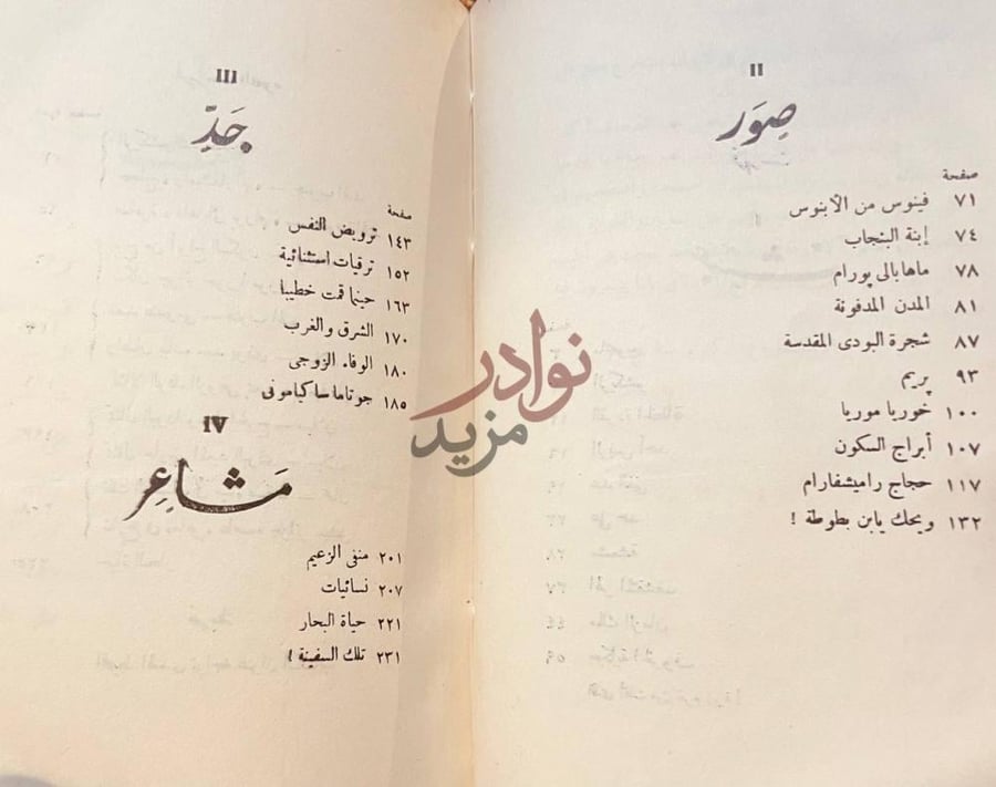 فهرس كتاب سندباد عصرى فهرس المحتويات