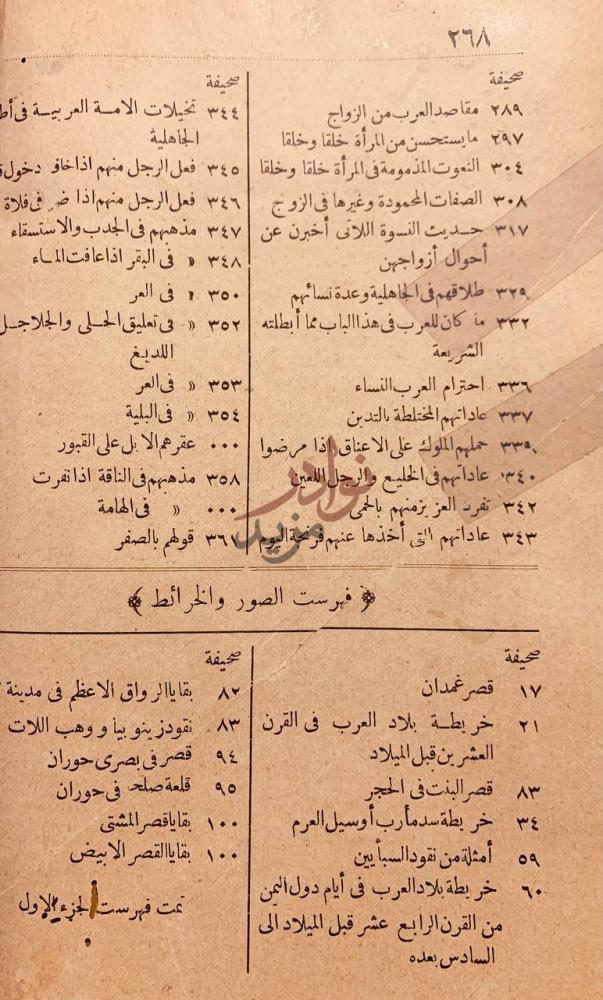 فهرس كتاب العرب واطوارهم طور العرب والعربية في اطوار الجاهلية