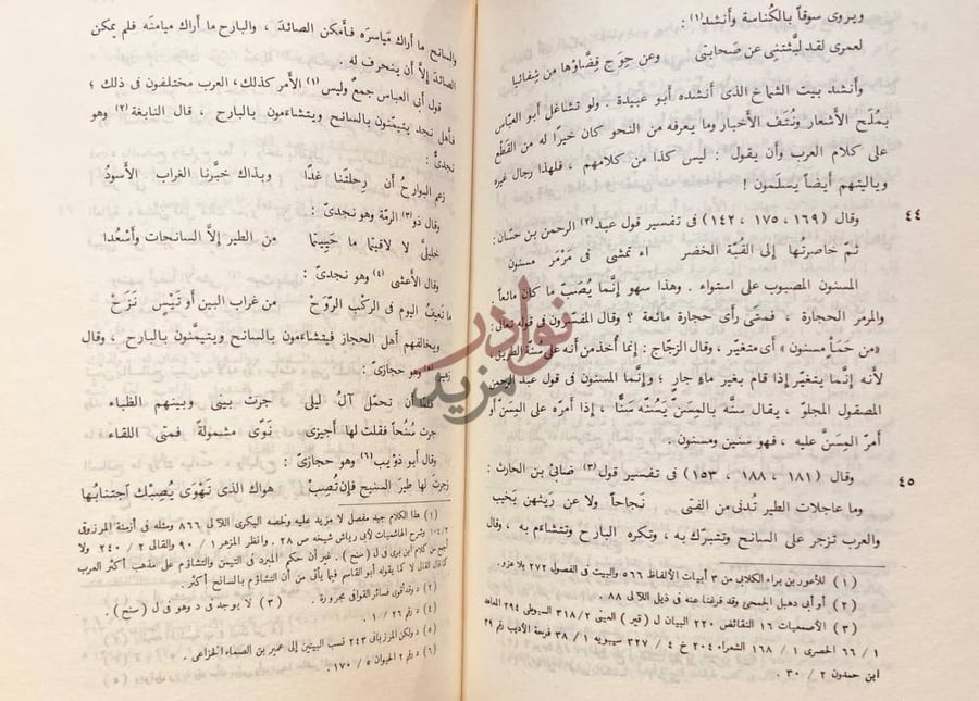 صفحة داخلية كتاب المنقوص والممدود للفراء والتنبيهات