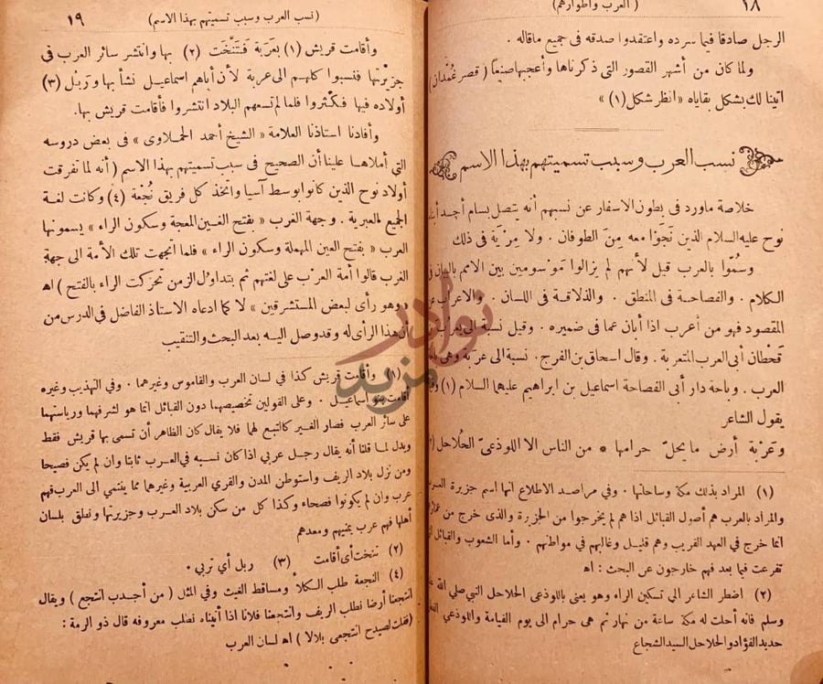 صفحة داخلية كتاب العرب واطوارهم طور العرب والعربية في اطوار