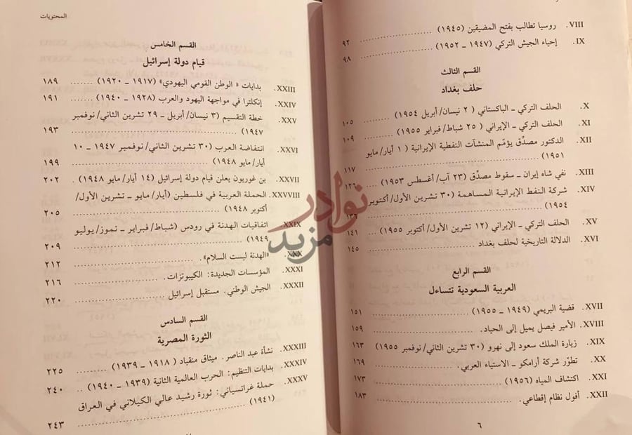 فهرس كتاب الملك سعود الشرق في زمن التحولات المحتويات