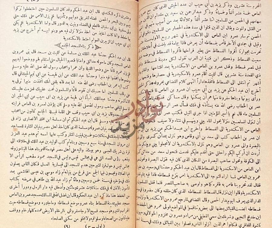 صفحة داخلية كتاب حسن المحاضرة في اخبار مصر والقاهرة