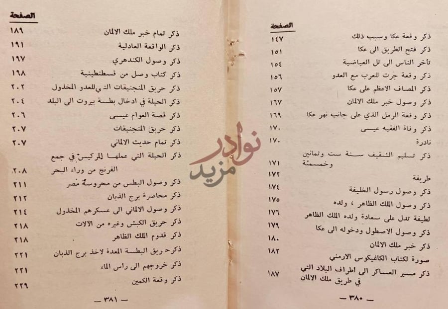 فهرس كتاب النوادر السلطانية والمحاسن اليوسفية