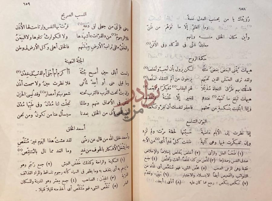 صفحة داخلية كتاب ديوان الخطيب النسب الصريح