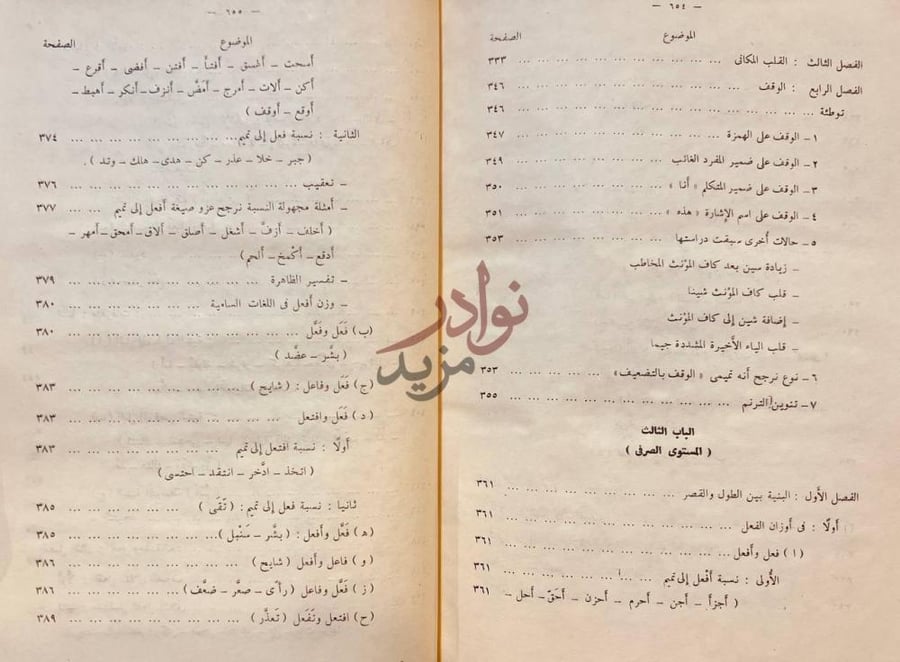 فهرس كتاب لغة تميم دراسة تاريخية وصفية صورة 9