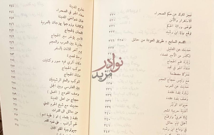 فهرس كتاب رحلة الى بلاد نجد فهرس