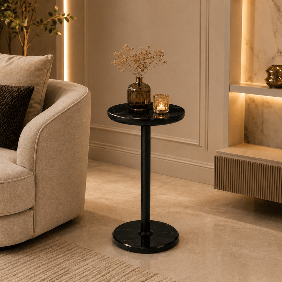 طاولة خدمة مفرد أسودبتصميم عصرى و أنيق