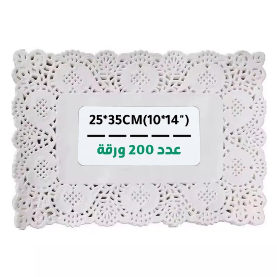 ورق دانتيل مستطيل “10x14