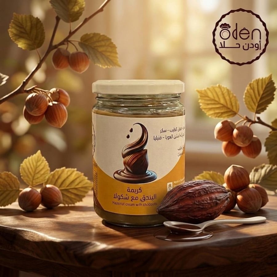 كريمة الشوكولاتة بالبندق 350جرام - Oden