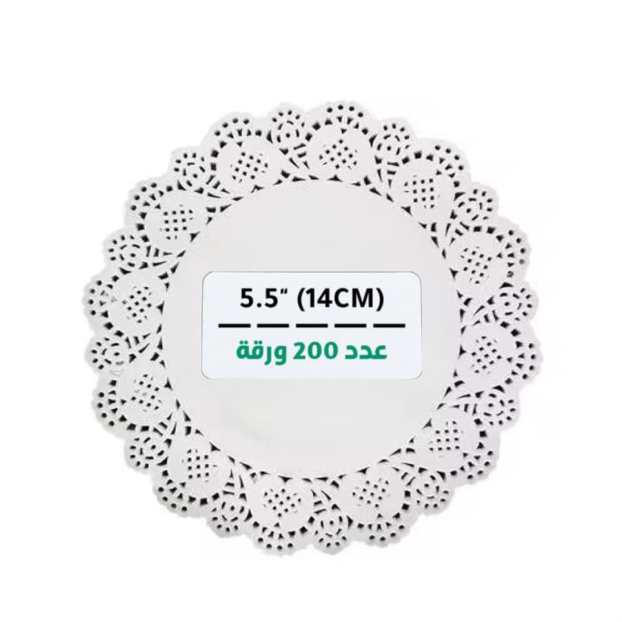 ورق دانتيل دائري "5.5