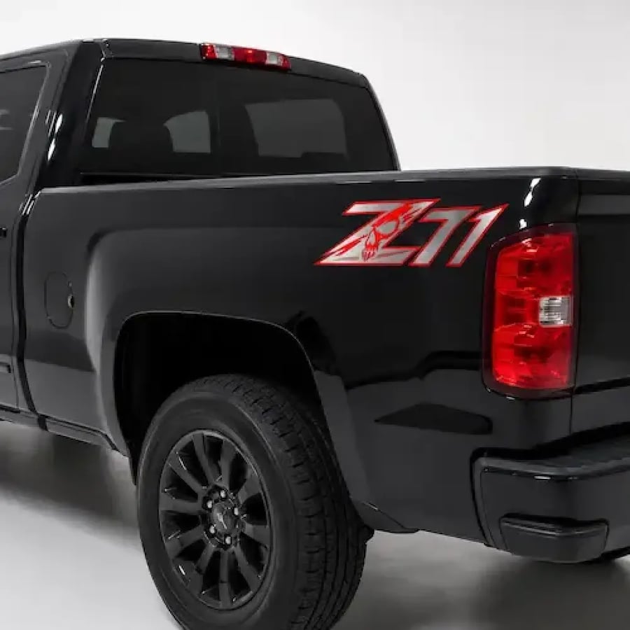 ملصق Z71 بالجمجمة للسيارات الأمريكية – طقم قطعتين