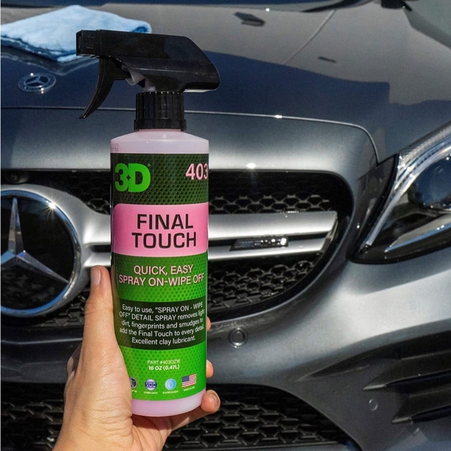 - بخاخ واكس سيارات 3D Final Touch - لمعان فوري وحماية فائقة (470 مل).